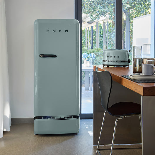 Smeg FAB28RDPSG6 Retro Freestanding Fridge Porsche Shade Green