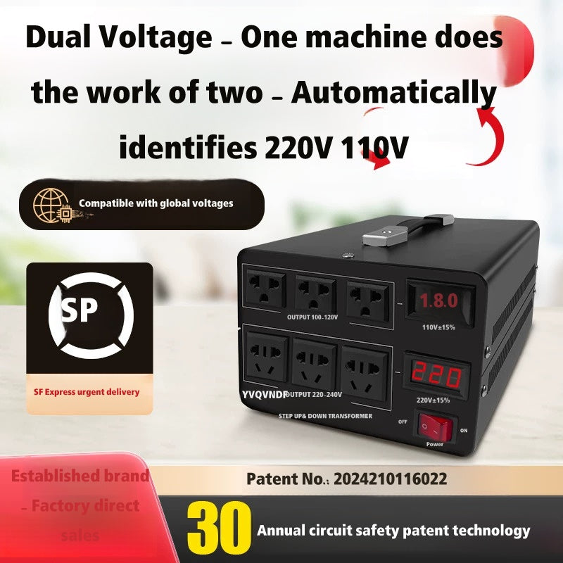 Jiajia Shun Bidirectional Automatic Voltage Transformer 220V/110V Converter