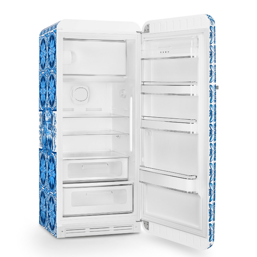 SMEG FAB28RDGME5 Retro 50s Freestanding Fridge Blu Mediterraneo