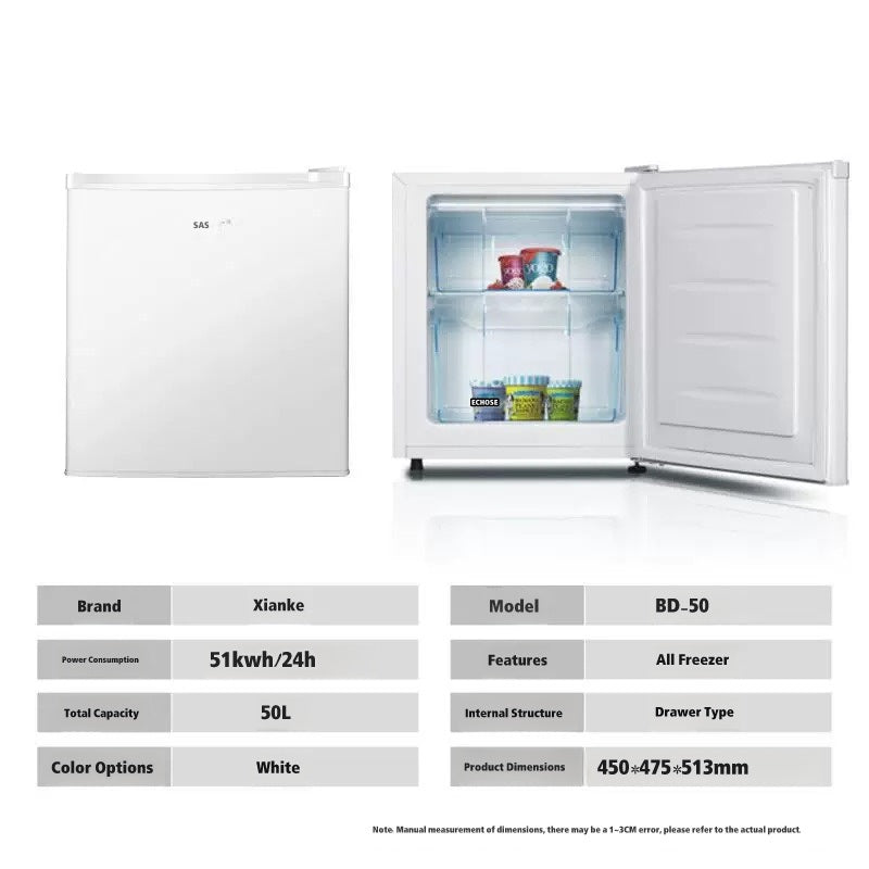 SAST Small Vertical Freezer Compact Household Drawer Style Cold Storage Unit