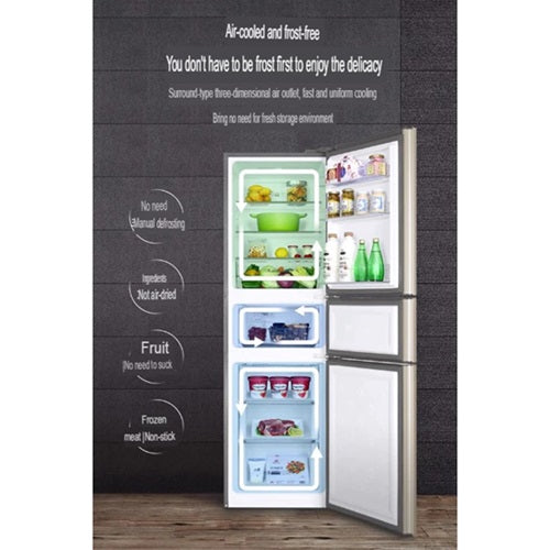 Haier BCD-218WLDPPU1 3 Doors Refrigerator 218L Local Warranty 3 Pin Plug