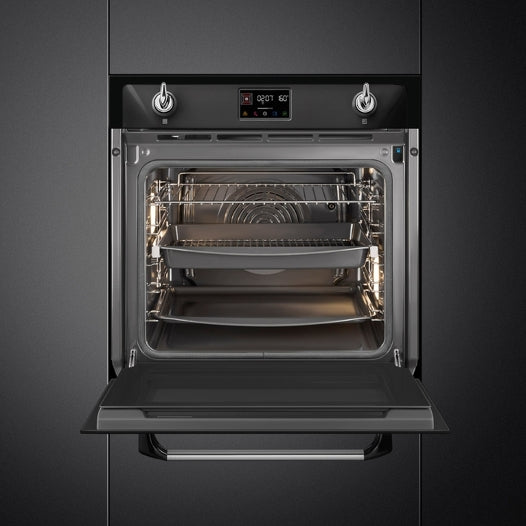 SMEG SOP6902S2PN Galileo 60cm SteamOne Combi Oven Black