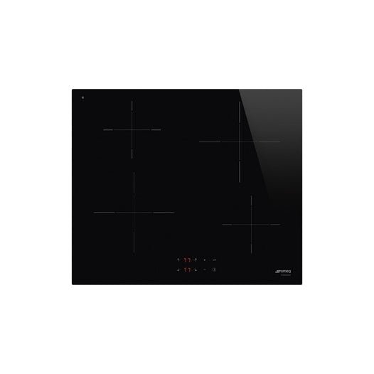 SMEG 60cm Induction Hob 4 Zones Black Glass