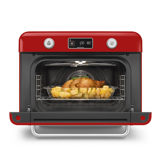 COF01RDUK 10-in-1 Multifunction Countertop Combi Steam Oven in Red