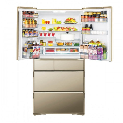 Hitachi 735L R-ZXC740WS-XTN 6-Door Fridge with Eco-Friendly Features