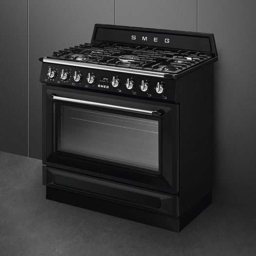 Smeg TR90GPBL 90cm Freestanding Range Cooker