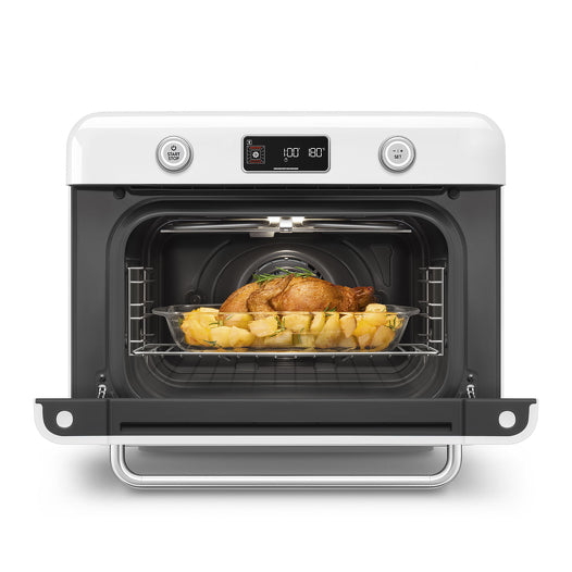 SMEG 10-in-1 Multifunction Countertop Combi Steam Oven White