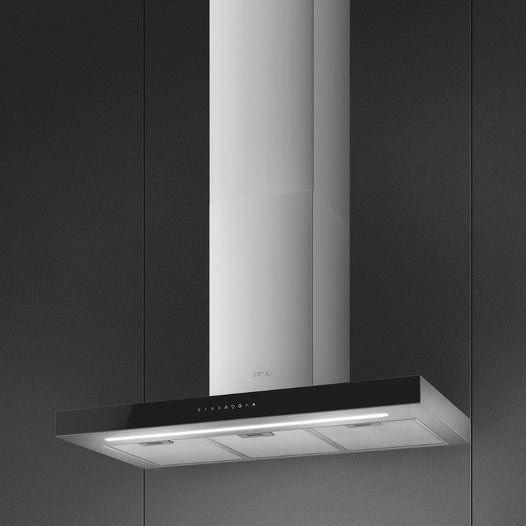 SMEG KBT9L4VN Chimney Cooker Hood 90cm Classic Stainless Steel