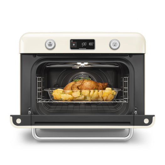 COF01CRUK 10-in-1 Multifunction Countertop Combi Steam Oven in Cream