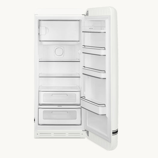 Smeg Fab28RdpCw6 Porsche Retro Freestanding Fridge Carrara White