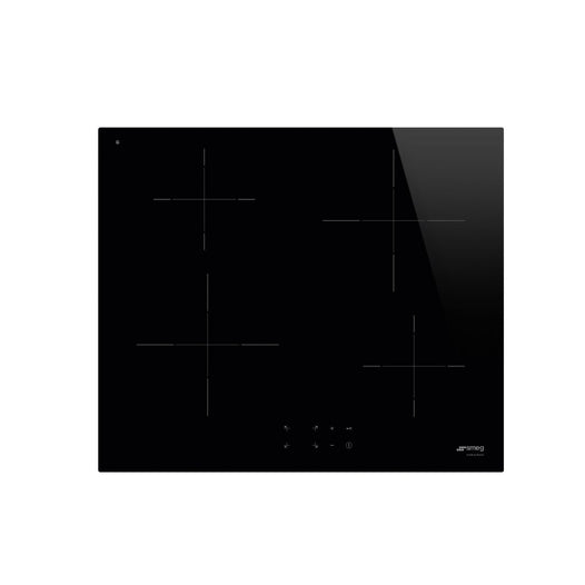 SMEG 60cm Induction Hob 4 Zones Black Glass
