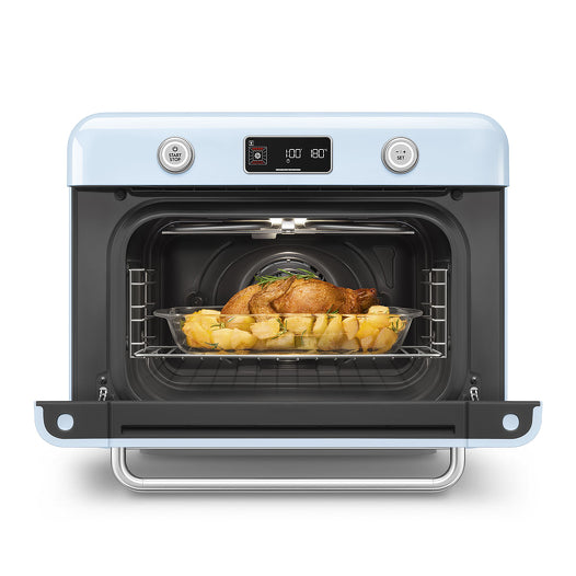 SMEG COF01PBUK 10-In-1 Multifunction Countertop Combi Steam Oven Pastel Blue