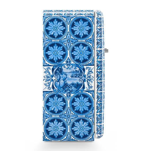 SMEG FAB28RDGME5 Retro 50s Freestanding Fridge Blu Mediterraneo