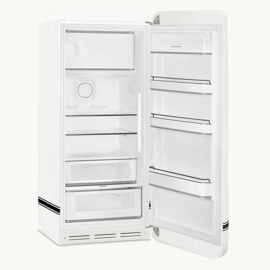 Smeg Fab28RdpCw6 Porsche Retro Freestanding Fridge Carrara White