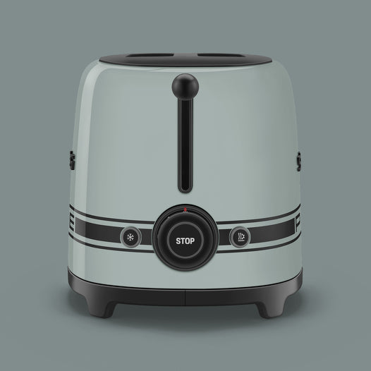 SMEG Porsche TSF01 Two‑Slice Toaster Shade Green
