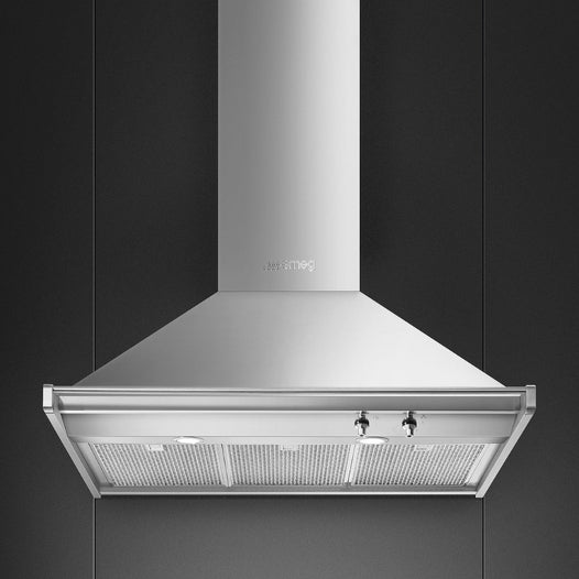 SMEG A1 Opera Wall Cooker Hood 90cm Stainless Steel