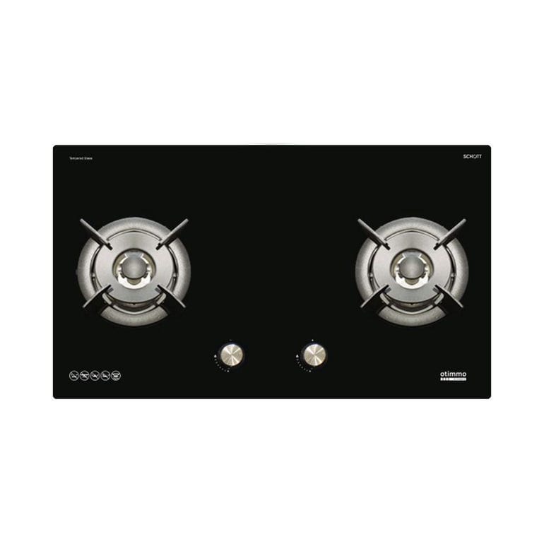 EuropAce ECH9208EBK 90cm 2000m3/h T-Shaped Chimney Hood + Europace EBH6291S LPG/TG 2 Burner 90cm Gas Cooker Hob (Schott Glass)