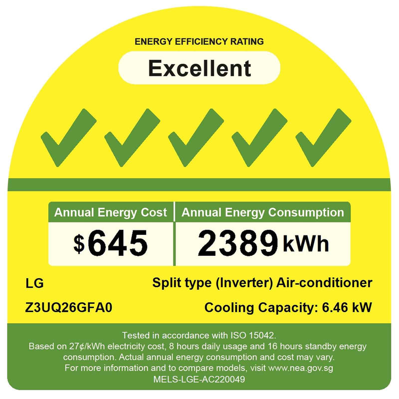LG ARTCOOL+ System 3 Wi-Fi Aircon Z3UQ26GFA0 / AMNC09GDJR0