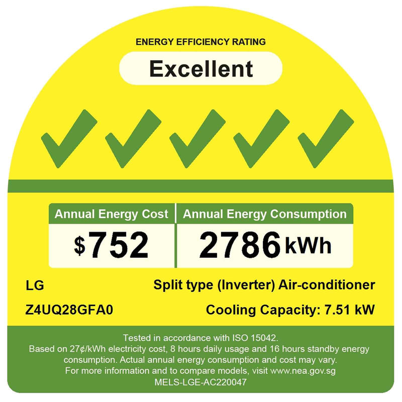 LG ARTCOOL+ System 4 Wi-Fi Multi-Split Inverter Air Conditioner Z4UQ28GFA0