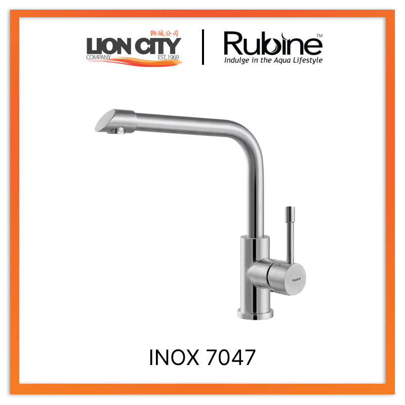 Rubine Sink Mixer INOX 7047 Hot and Cold