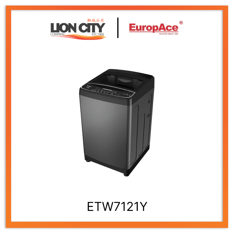 Europace ETW7121Y Top Load Washing Machine 12Kg ETW 7121Y