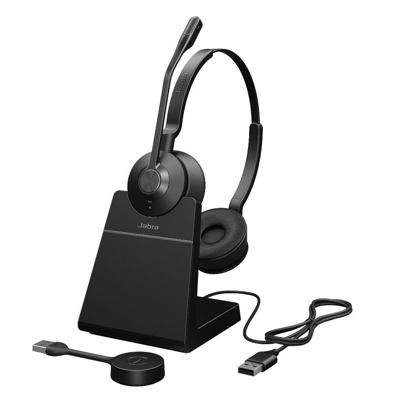 Jabra Engage 55 SE Stereo MS Wireless DECT Headset With Stand 9659-455-111