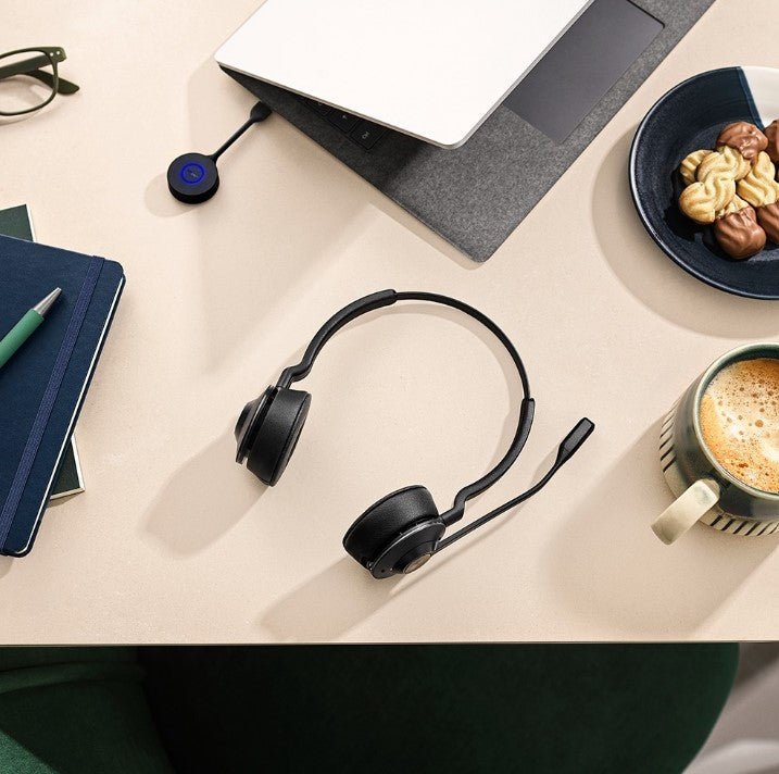 Jabra Engage 55 Stereo MS Wireless ANC DECT Headset with Stand USB-A