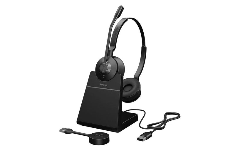 Jabra Engage 55 Stereo UC Wireless ANC DECT Headset with Stand USB-A