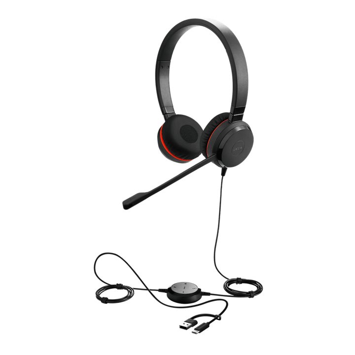 Jabra Evolve 30 II MS Stereo Headset with USB-C/A Adapter