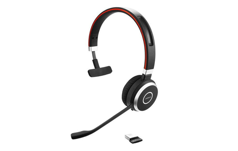 Jabra Evolve 65 SE MS Mono Wireless Bluetooth Headset USB-A