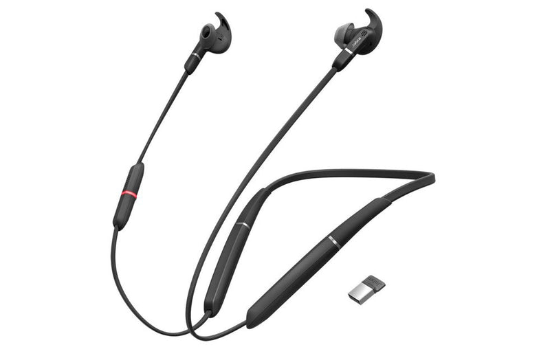 Jabra Evolve 65e UC Stereo Wireless Bluetooth Headset USB-A