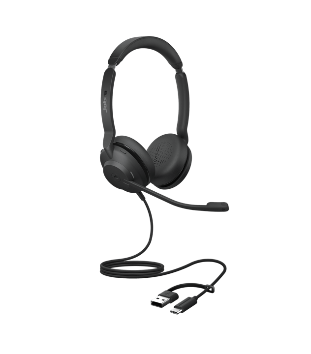 Jabra Evolve2 30 SE UC Stereo Headset with USB-C/A Adapter