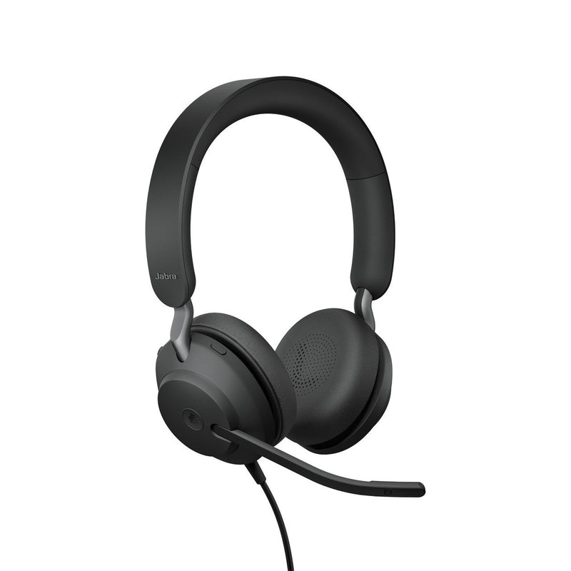 Jabra Evolve2 40 SE MS Stereo Wired Headset with USB-C/A Adapter