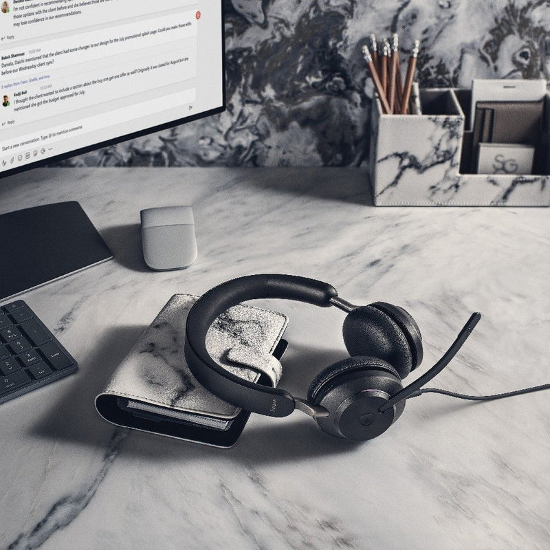 Jabra Evolve2 40 SE MS Stereo Wired Headset with USB-C/A Adapter