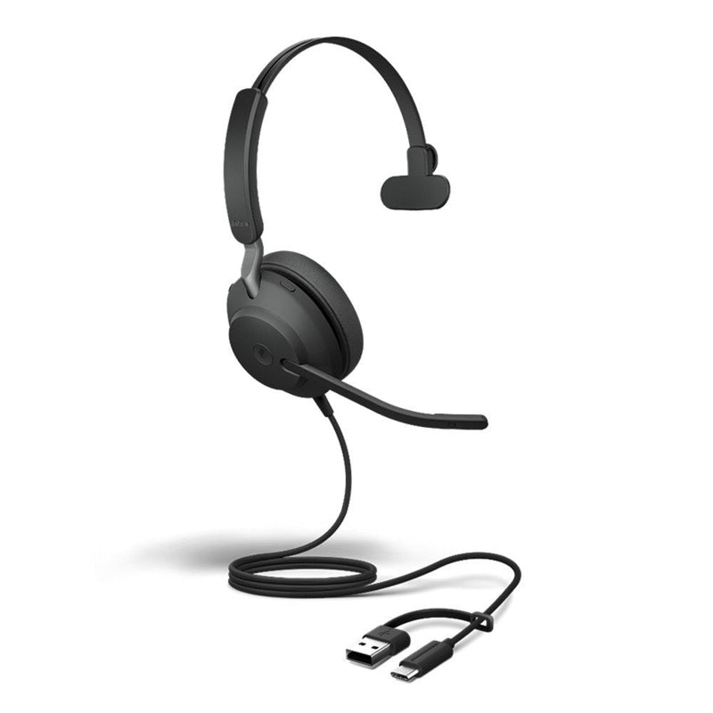 Jabra Evolve2 40 SE MS Mono Wired Headset USB-C/A