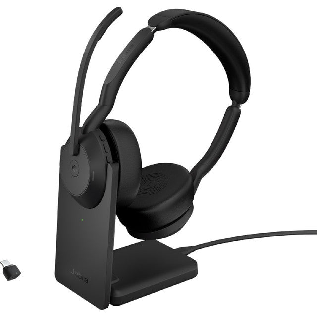 Jabra Evolve2 55 MS Stereo Wireless Headset with Stand USB-C