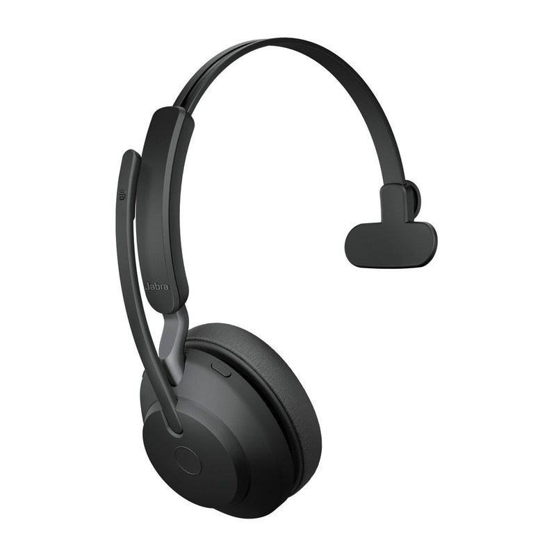 Jabra Evolve2 65 MS Mono Wireless Bluetooth Headset With Charging Stand USB-C