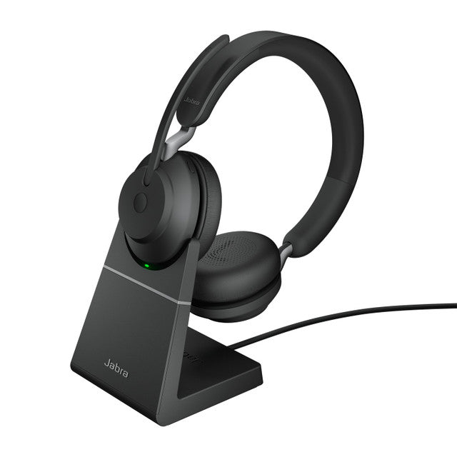Jabra Evolve2 65 UC Stereo Wireless Bluetooth Headset with Stand