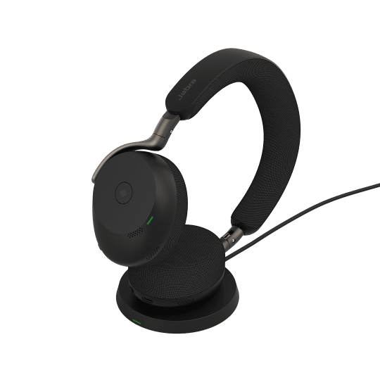 Jabra Evolve3 75 MS Wireless ANC Headset with Stand USB-A