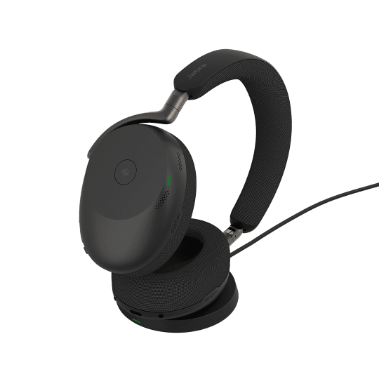 Jabra Evolve3 85 UC Wireless ANC Headset with Charging Stand (USB-A)