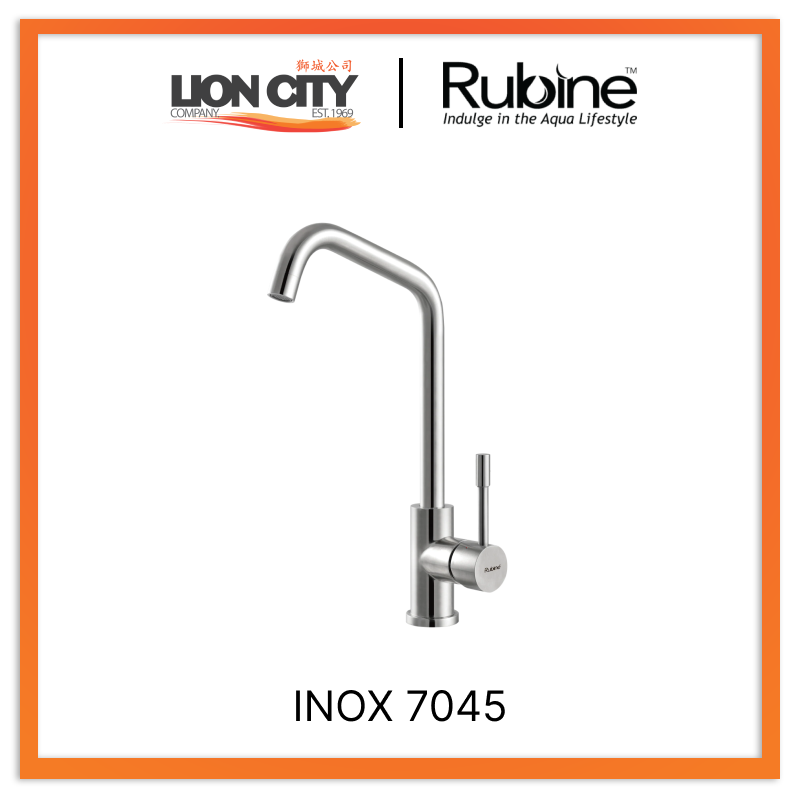 Rubine Sink Mixer INOX 7045