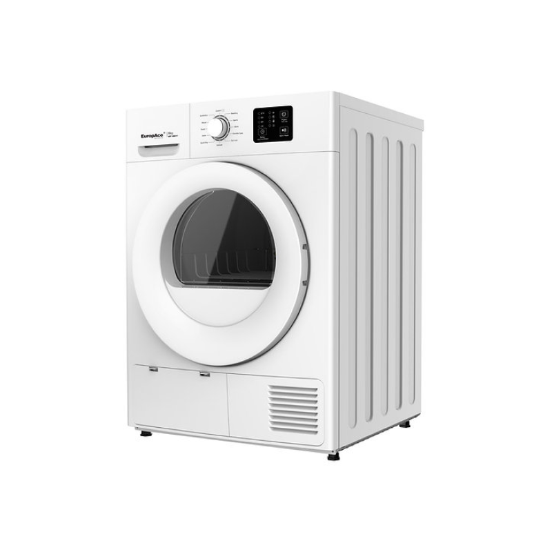 Europace EFW7801Y 3D Steam Front Load Washing Machine 8Kg + EDY8801YWH Heat Pump Dryer