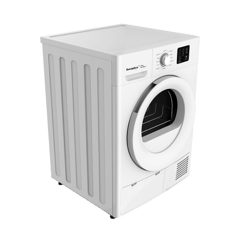 Europace EFW7801Y 3D Steam Front Load Washing Machine 8Kg + EDY8801YWH Heat Pump Dryer