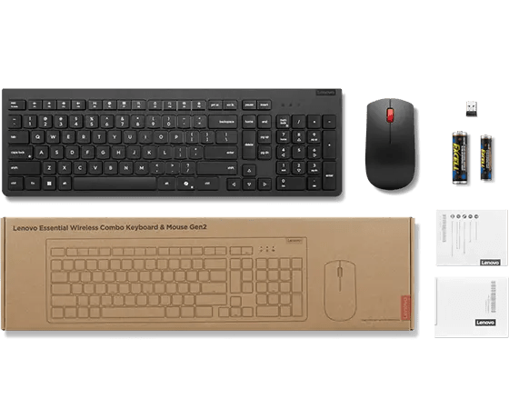 Lenovo Essential Wireless Combo Gen 2 Keyboard and Mouse 4X31R64453