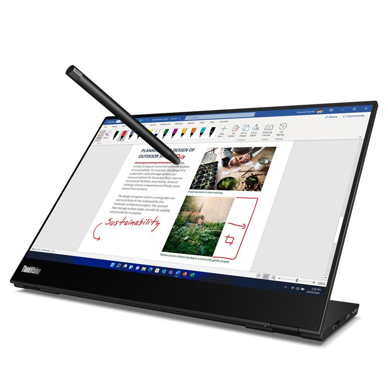 Lenovo ThinkVision M14t Gen 2 14" 2.2K IPS Portable Monitor