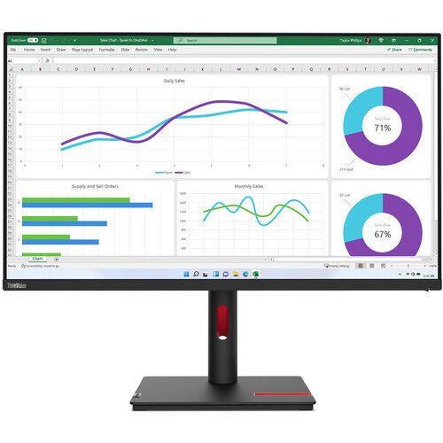 Lenovo ThinkVision T32h-30 31.5-inch Monitor 63D3GAR1WW