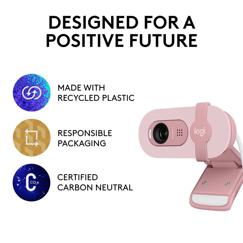 Logitech BRIO 100 Full HD Webcam Rose