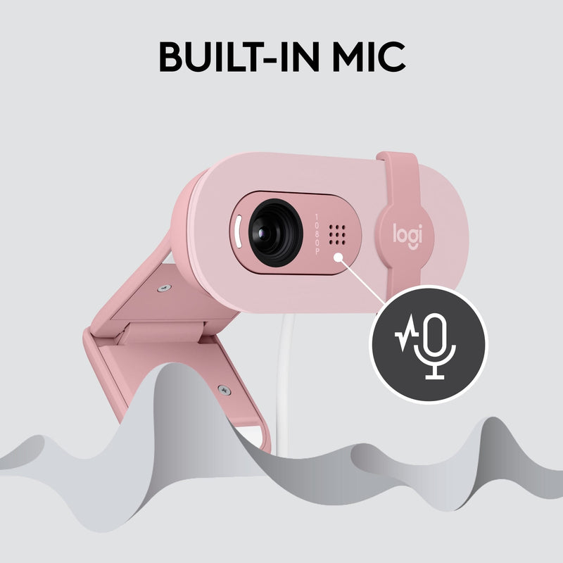 Logitech BRIO 100 Full HD Webcam Rose