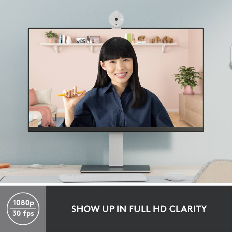 Logitech BRIO 300 Full HD USB-C Webcam Off-White
