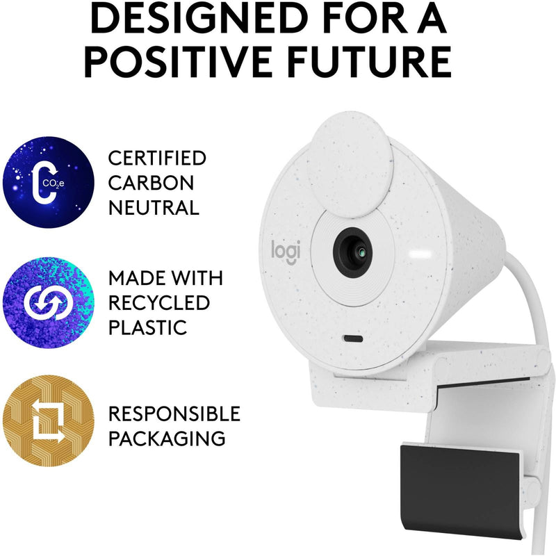 Logitech BRIO 300 Full HD USB-C Webcam Off-White